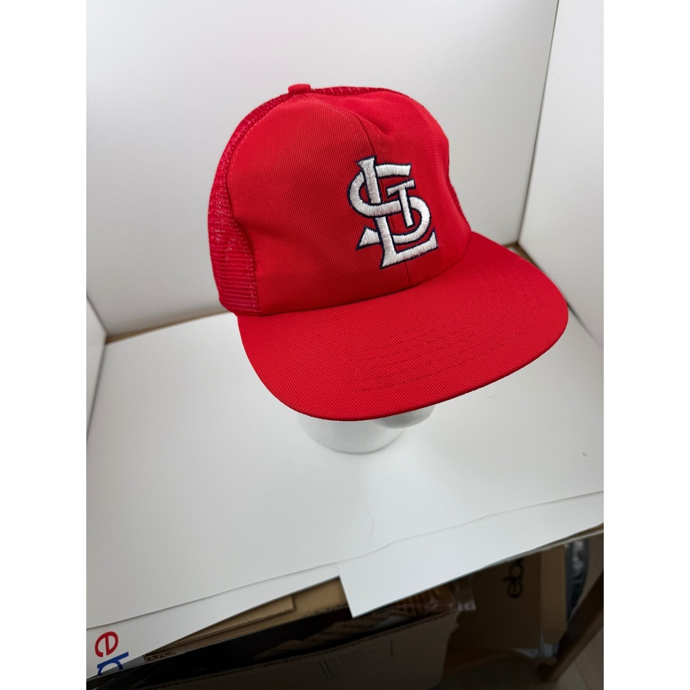 MLB St. Louis Cardinals Red Trucker Hat Snapback Mesh Cap Vintage Style NEW